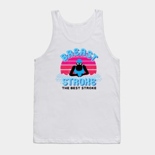 Girls Retro Breaststroke Fan Girls Swim Gift Tank Top